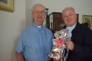 Dom Wilson com o Bispo Emérito, Dom Vito Schlickmann