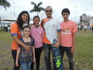 Karla e Jair são de Natal e moram com a família em Florianópolis há dois anos.