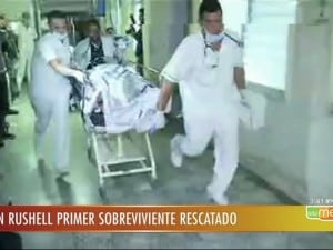 Ferido em queda de avião da Chapecoense é atendido em hospital na Colômbia (Foto: Reprodução/TV Globo)